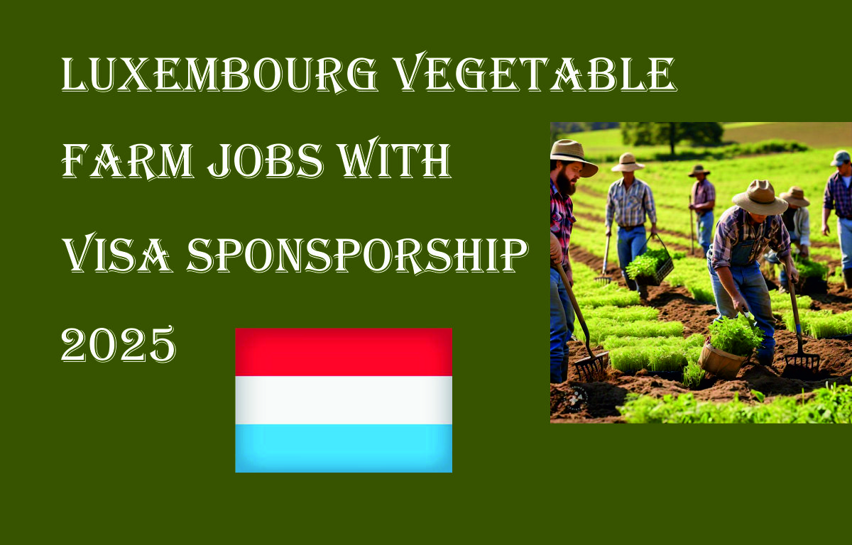 Luxembourg Vegetable Farm Jobs with Visa Sponsporship 2025