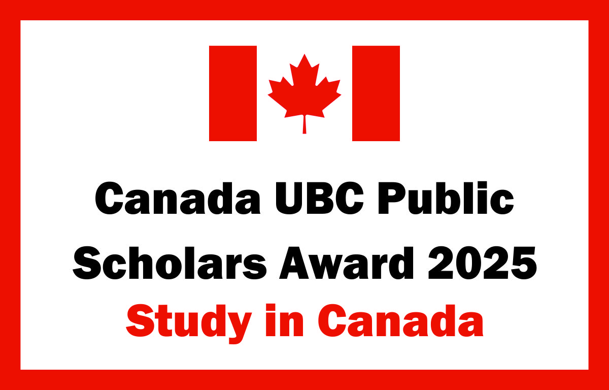 Canada UBC Public Scholars Award 2025