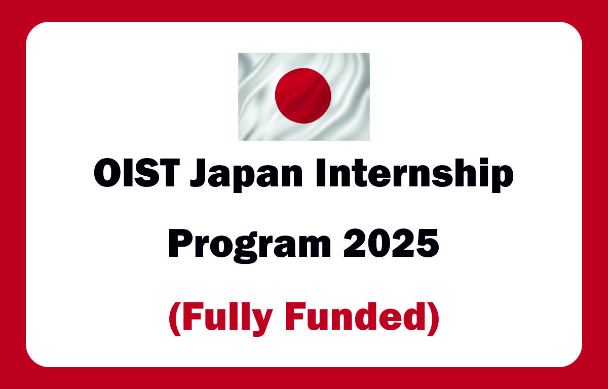 OIST Japan Internship Program 2025 (Fully Funded)