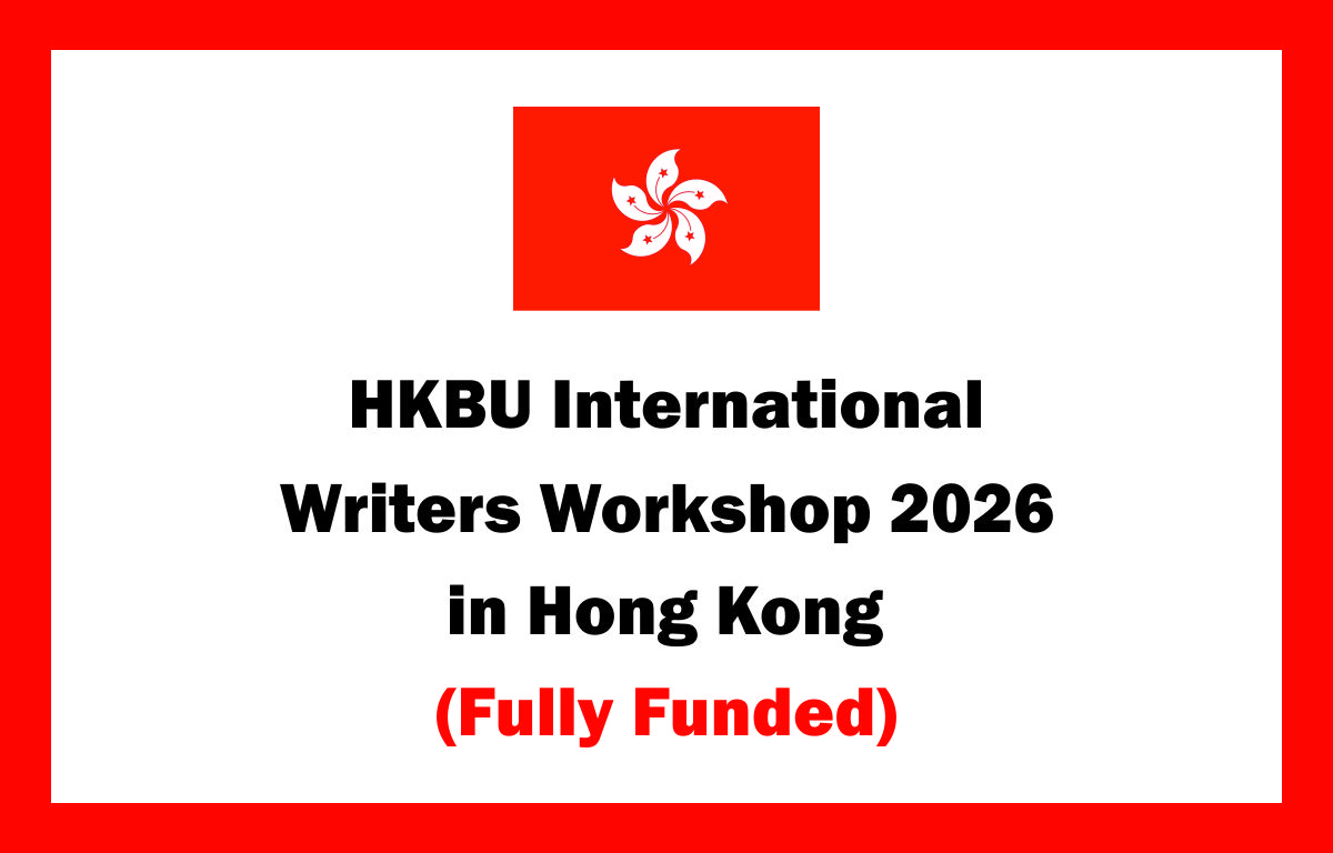HKBU International Writers Workshop 2026 in Hong Kong (Fully Funded)