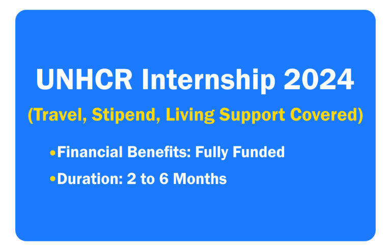 UNHCR Internship 2024 – The Visa Eye